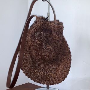 Chico Woven Leather Crossbody